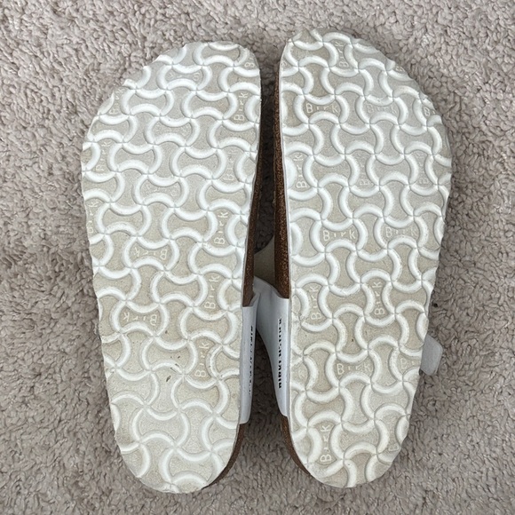 Birkenstock White and Tan Sandals - Picture 3 of 4